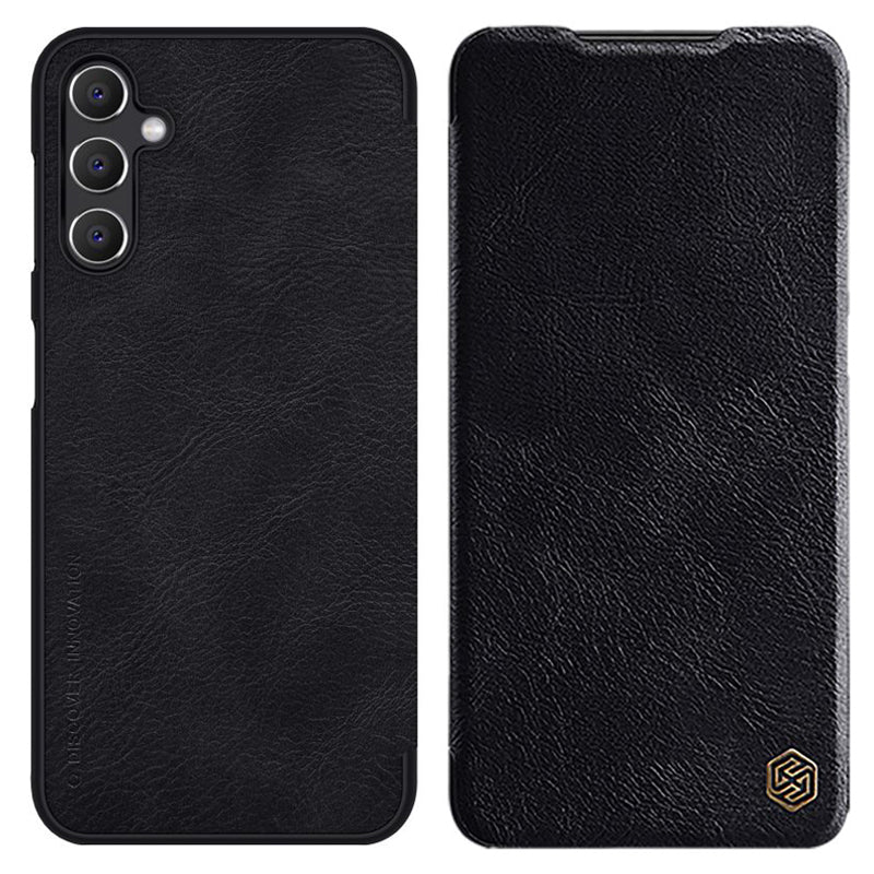 NILLKIN Qin-serien til Samsung Galaxy A14 5G PU-læder PC-telefonetui Stødsikkert cover med kortholder NILLKIN Qin-serien til Samsung Galaxy A14 5G PU-læder PC-telefonetui Stødsikkert cover med kortholder